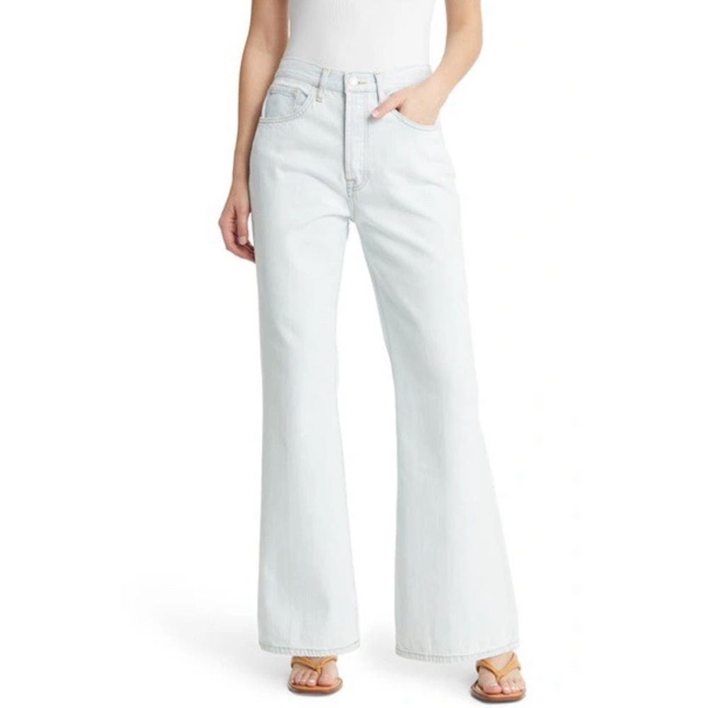 7 For All Mankind Easy Flare light wash jeans